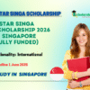 A STAR SINGA Scholarship 2026 in Singapore (Fully Funded)