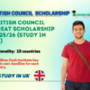 British Council GREAT Scholarship 2025/26 (Study in UK)