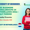 Eric Bleumink Scholarships in Netherlands 2026 | Fully Funded