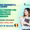 Fully funded PhD Position in Operations Research, Belgium