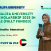 Khalifa University Scholarship 2025 in UAE (Fully Funded)