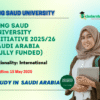 King Saud University Initiative 2025/26 Saudi Arabia (Fully Funded)