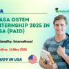 NASA OSTEM Internship 2025 in USA (PAID)