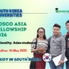 POSCO Asia Fellowship 2026 in South Korea (Fully Funded)