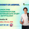 Rankin PhD Studentship for Postgraduate Study in Egyptology, UK