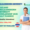 Thailand Chulalongkorn University Scholarship 2025 (Fully Funded)