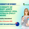 University of Sydney AGRTP Scholarship 2026, Australia (Fully Funded)